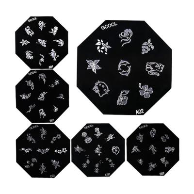 China Excellent Nail Art Effect Wholesale Nail Stamping Plates Template Multi-styles Nail Stamping Plates Nail Art Stamp Template Stencil for sale