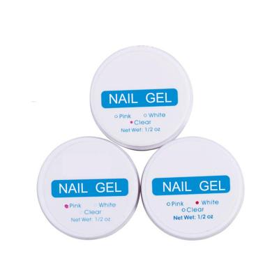 China Excellent Nail Art Effect Nail Extension Gel Fast Building Polish Nail Art 15ML 3 Colors UV Gel For Crystal False Nails for sale