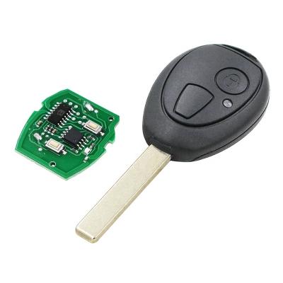 China +Metal 2 433MHZ Plastic Button Remote Key Fob FULL ID73 For BMW Mini Copper 2002-2005 for sale