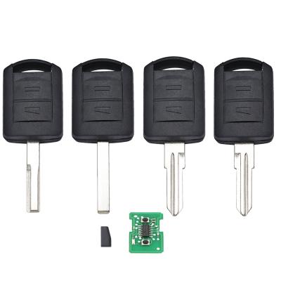 China 2 Button 433.92MHz Remote Key With ID40 Chip For Vauxhall Opel Corsa Tigra Meriva Combo Uncut HU46/HU43/HU100/YM28 K24268+S13024+Because051 K24268+S13026+Because051 Blade Uncut for sale