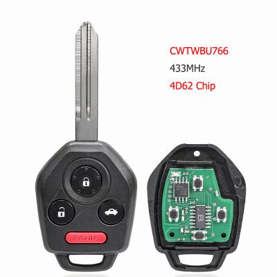 China CWTWBU766 433MHZ 4D62 Remote Key FOB Chip For Subaru K22022 Legacy Tribeca Interior 2008-2010 for sale