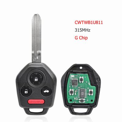 China CWTWB1U811 4 Button Remote Key 315MHz G Chip For SUBARU IMPREZA Tribeca 2012 2013 2014 2015 2016 2017 2018 TOY43 Blade K22020 for sale