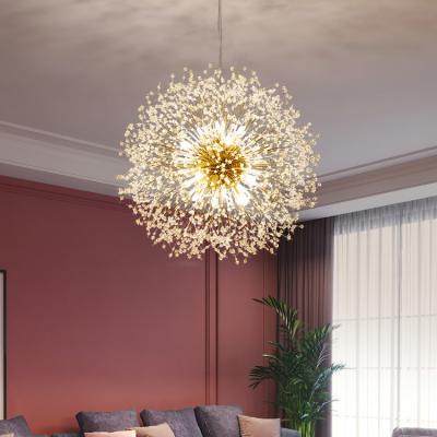 China Modern Home Decor Fashion Modern K9 Crystal Fireworks Chandelier Pendant Lamp for Home for sale