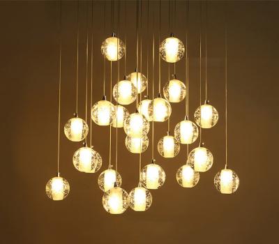 China Modern Luxury Glass And Crystal Pendant Lamp Hotel Chandelier For Hotel Lobby for sale