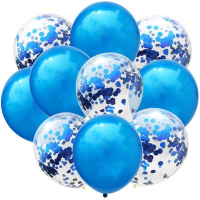 China Amazon Hot Selling 10pcs Confetti Balloon and Latex Balloon for Party Decoration Balloon Te koop