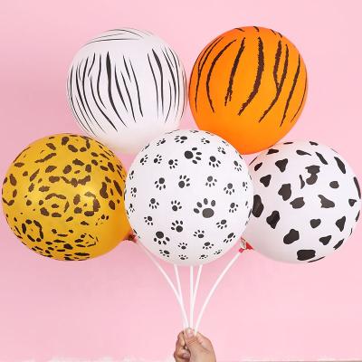 China Best Supplier Animal Printed Latex Balloon 12 inch latex balloon Leopard spot print latex balloon à venda