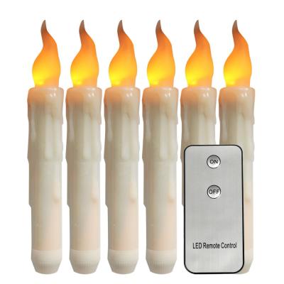 China Cross-border new product 2 key remote control long stick candle led remote control stick wax smokeless environmental protection Te koop