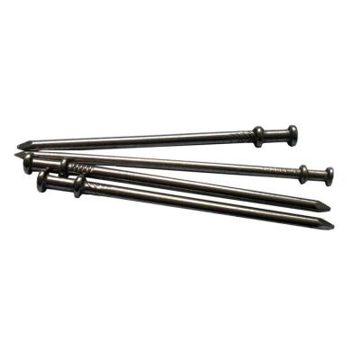 China Flat Joint Nail With Galvanized Iron Double Head Duplex Hangers Head Nail for sale