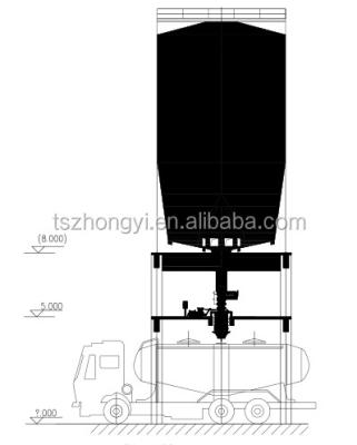 China machinery & Bulk Material Silo Cement Side Loader For Truck for sale