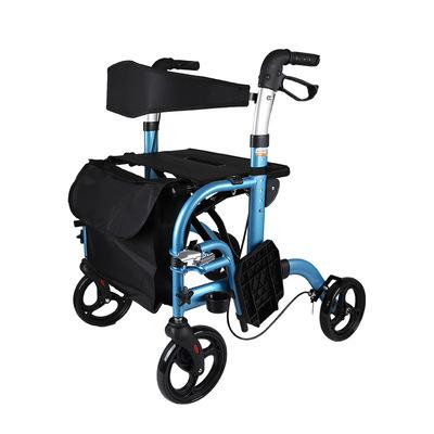 China Health Care Newly Design Adults Walker 4 Wheels Folding Aluminum Rollator, Folding Walker For Adults for sale