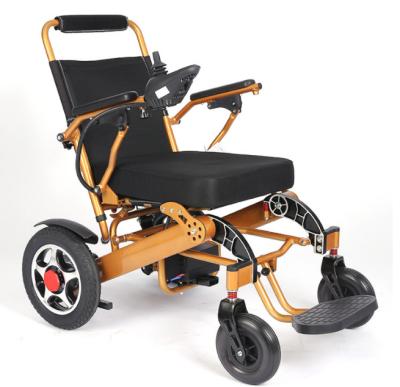 China Foldable Electric Wheelchair New Light Weight Electric Chair Aluminum Alloy Wheelchair Scooter Cheap Prices For Disabled Travel for sale