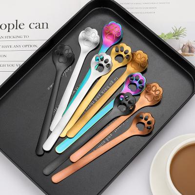 China Best Viable Selling Stainless Steel Spoon Set Restaurant Kids Baby Ice Cream Spoon Coffee Creative Dessert Seasoning Cutlery for sale