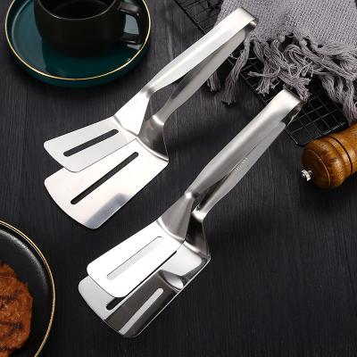 China High Quality Non-Slip Handle Stainless Steel Kitchenware Cake/Shovel/Silverware Cake Pizzas With Lock Kitchen Tongs Steak Tongs Kitchen Cutlery for sale