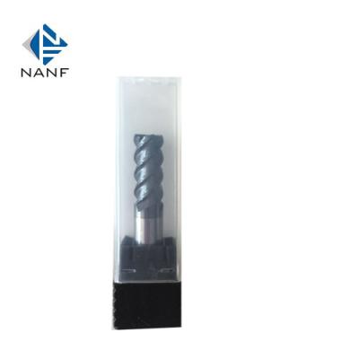 China Carbide For HRC45 , HRC55 4 Flutes Square End Mill Carbide for sale