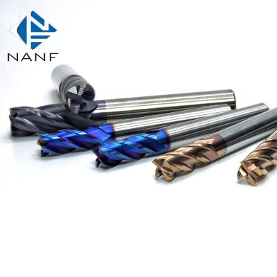 China CNC Machining Center Tungsten End Mill Cutters Maker 2/4 Flute Steel Lining Carbide Endmill HRC45 HRC55 HRC60 for sale