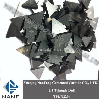 China Tungsten Cobalt Alloy TUNGSTEN CARBIDE 3/4 TRIANGLE BLANK FOR INDIA QUALITY 100-102PCS/KG for sale