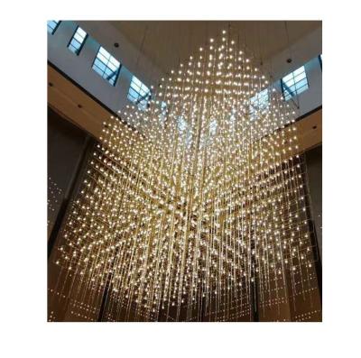 China European retro hotel villa bedroom creative engineering chandeliers light guide custom-made decorative building chandeliers for sale