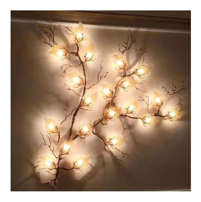 China European Modern Nordic Decorative Bedroom Tree Light Flower Glass Crystal Classic Indoor Wall Lamp Living Room for sale