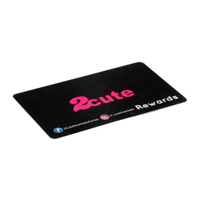 China Supply Chain Plastic UHF 6C Smart Card With Magnetic Stripe Black HiCo for sale