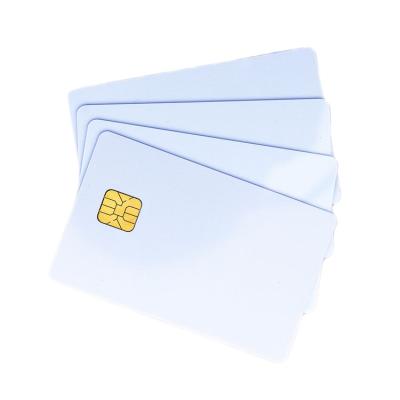 China Free Sample Blank Waterproof / Waterproof Contact IC Card SLE 4428 Smart Card With Magnetic Stripe for sale