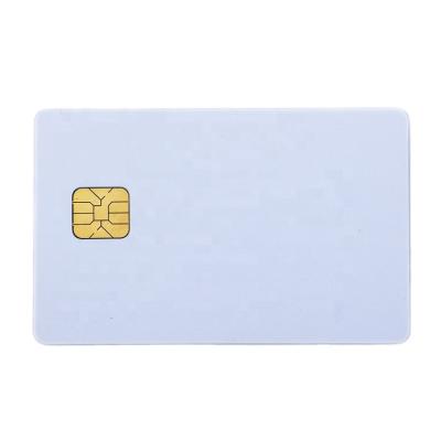 China Waterproof/Waterproof Magnetic Stripe Contact IC Card With SLE4428 Chip Blank Inkjet PVC Card for sale