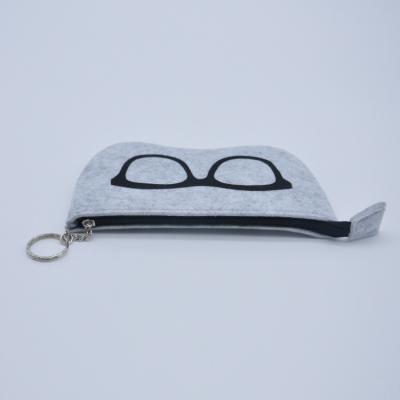 China Custom Logo Samples Of Newest Felt Paper Glass Case Bag Cut Out Sunglass for sale