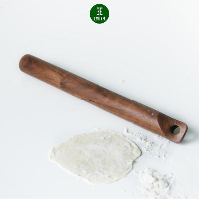 China Black Walnut Solid Wood Pin Household Bag Dumpling Skin Viable Cooking Creative Design for sale