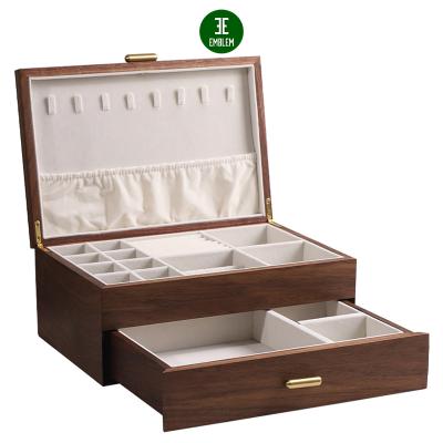 China Chinese Black Walnut Wooden Jewelry Box Jewelry Display Box, Luxury Solid Wood Jewelry Box, Jewelry Storage Box for sale