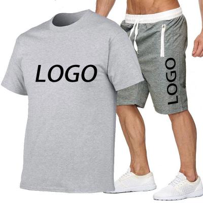 China Breathable Fitness Athletic Shorts Set For Summer Training Running Mens Sports T-shirt Sports And Short Sets Leisure Zipper Pocket Decoration for sale