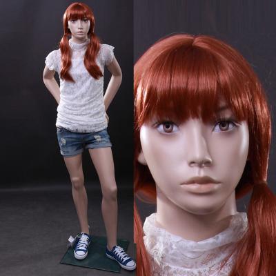 China Child Mannequin Beauty Girl Mannequin Realistic Fiberglass Full Body Mannequin Kids Makeup Mannequin SK07 for sale