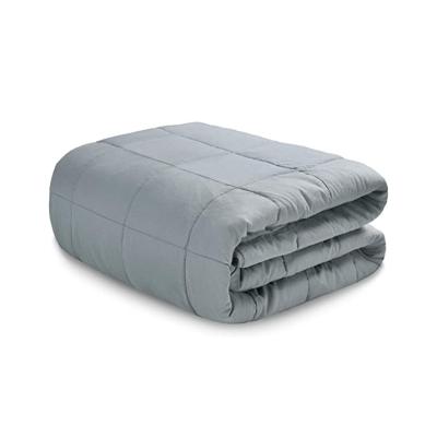 China Clearance Gray Color Deep Blue Color Waterproof Light Gray Color Weighted Blankets for sale