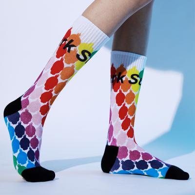 China 2021 Sports High Quality Custom Factory Socks Customize Crew Socks Fashion Sublimation Custom Printed Socks Cotton for sale