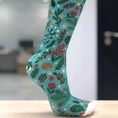 China Sporty fashion 3d printed cute slouch socks meias christmas socks male female cotton wholesale men for sale