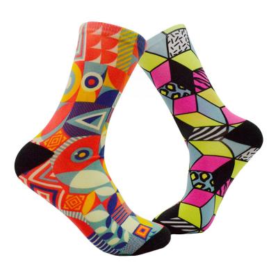 China Free sample sporty designer custom cotton 3D printed funny socks for man women meias for sale