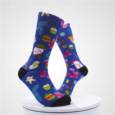 China Wholesale Customer Logo Design Athletic Socks, 3D Printing Cotton Polyester Spandex Socks Unisex for sale