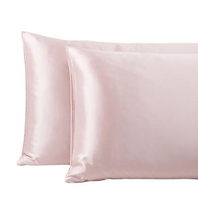 China Mulberry 22mm Anti-Static Natural Hypoallergenic Silk Pillow Case, Satin Fitted Pillow Case, Luxury Silver Pink Pillow Cases for sale