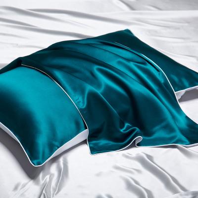 China 2021 Factory Wholesale Popular Anti-static 19mm Pillowcases 100% Pure Silk Pillowcases Luxury Satin Pillow Case for sale