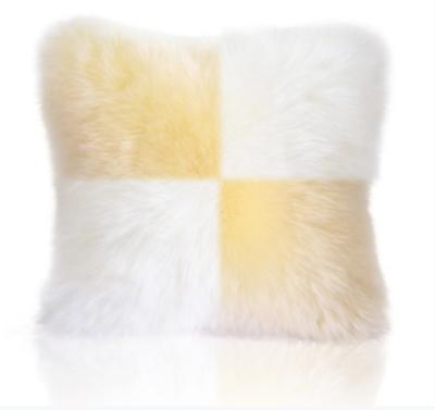 China Custom Manufacturer Kismet Anti-pilling Faux Fur Cushion Cover Squares Supply Polyester Cotton Breathable for sale