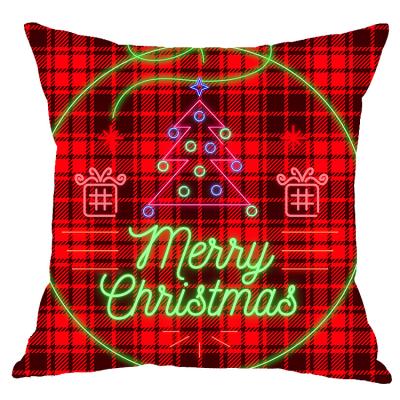 China 2021 New Design Anti-Static Christmas Tiles Covers Home Decor Living Room Bedroom Sofa Decorative Pillowcase for sale