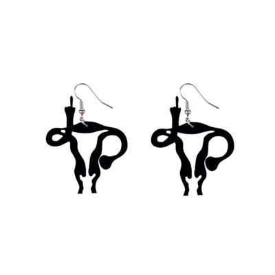 China FASHIONABLE Wholesale Female Feminist Power Body Empowerment Womb Earrings Choice Earrings For Women for sale