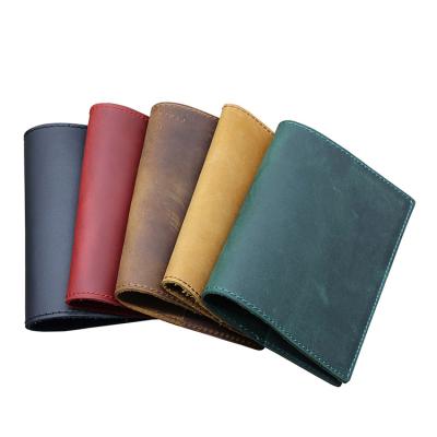 China Hot Stamping Foil Genuine Leather B5 Logo Genuine Leather Notebook Soft Cover With Pocket Sleeve for sale