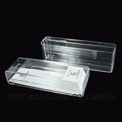 China Glass Eco - Friendly Simple Clear Plastic Cases For Watch Storage Box for sale