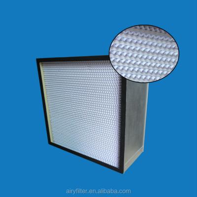 China Airy Hotels Pleat HEPA Filter for sale