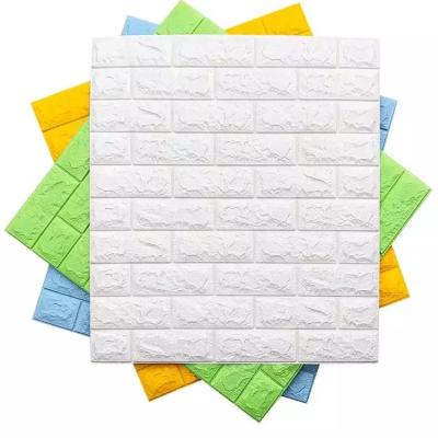 China New Fashion Waterproof+ECO-Friendly+Self-adhesive Home Wall 3d Wallpaper Brick 3d Foam Wallpaper Modern 3d Wallpaper for sale