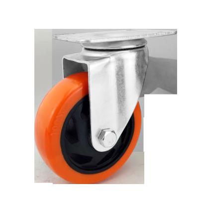 China 5 Inch Durable Caster Durable Steel Caster PVC Caster PVC PU Wheels Medium Duty Nylon Casters 3 4 For Warehouse Trolley for sale