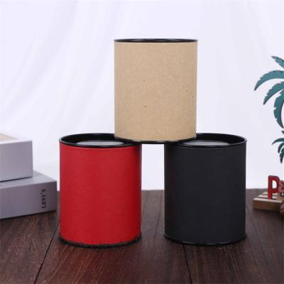 Китай Recyclable Custom Black Color Printed Round Kraft Paper Packaging Tube продается