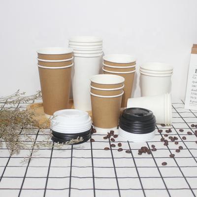 Китай Disposable Custom Logo Printed Disposable Recycled Double Wallpaper Coffee Cup With Lids продается