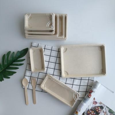 China Modern hot sale biodegradable eco-friendly sugarcane bagasse plates disposable tableware with low price for sale