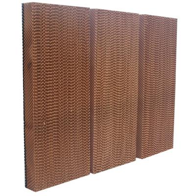 China Farms Hot Sale 1800x600x150mm 7090 Brown Evaporative Cooling Pad For Greenhouse Poultry Workshop Farm for sale