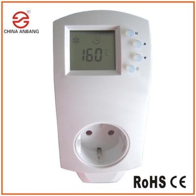 China 16A 220V Europe Plug-in Electric Heating Thermostat for sale